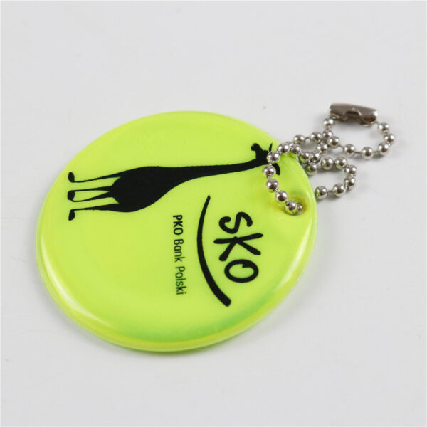 Soft Reflective Keychain PVC Reflective Keychain Reflex Keychain Safety Reflector - Image 7