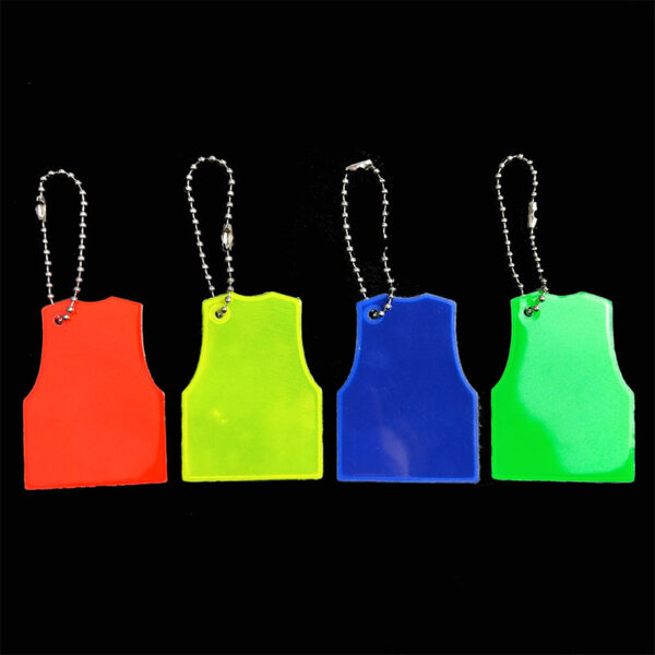 Soft Reflective Keychain PVC Reflective Keychain Reflex Keychain Safety Reflector - Image 9