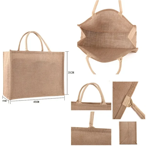 Eco-Friendly Custom Jute Tote Bags - Wholesale - Image 6