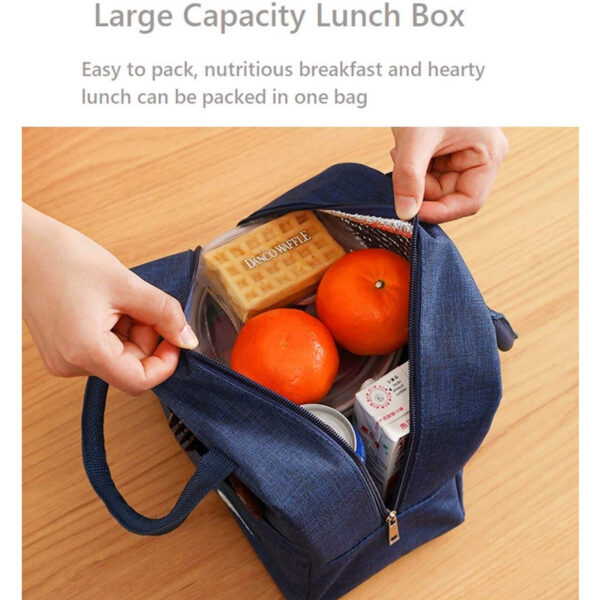 Custom Logo Lunch Cooler Tote Bags - Picnic Insulated Food Bags - Image 4