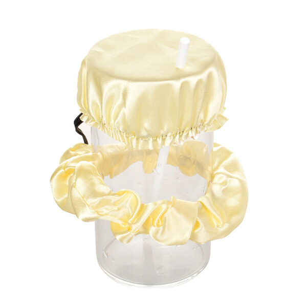 Custom Logo Elastic Cup Lid Cover Glass Cup Lid Cover For Drinks