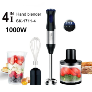 Portable Hand Blender Set 4 in 1 Blender Juicer Grinder