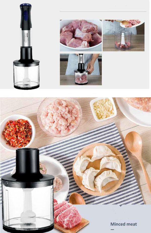 Portable Hand Blender Set 4 in 1 Blender Juicer Grinder - Image 3