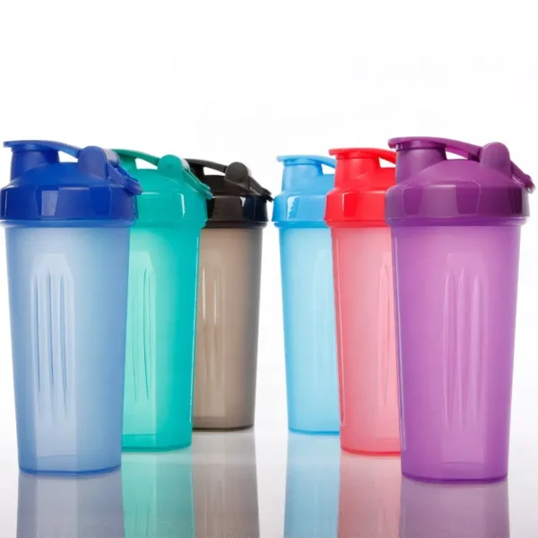 Custom Logo Plastic Travel Water Bottle - Gym Sport Shaker Cup Blender - Image 4
