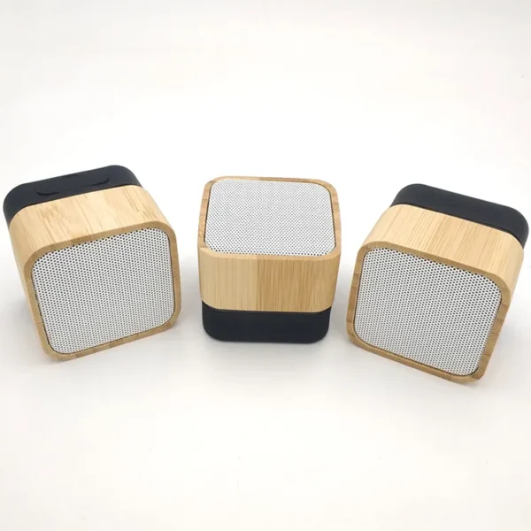 2024 Bamboo Wireless Speaker with Charging - Business Gift - Image 6