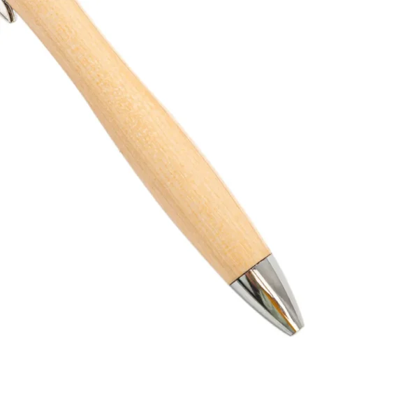 Custom Bamboo Ballpoint - Multi-Color Click Pen, Eco-Friendly Logo Print - Image 3
