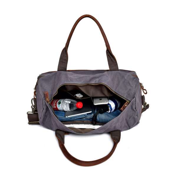 Vintage Sport Bag Canvas Duffle Bag - Image 4