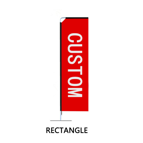 Block Flag Customized Beach Flags Advertising Feather Flag Banners - Image 2