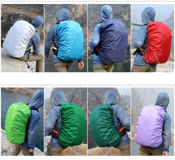 Outdoor Waterproof Rucksack Rain Cover Reflective Backpack Cover - Image 5