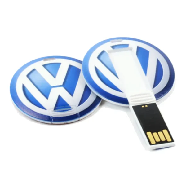 mini round shape credit card usb, business round card flash drive, Web key - Image 3