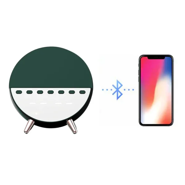 4-in-1 Wireless Charger - BT Speaker, Alarm Clock, LED Night Lamp - Image 4