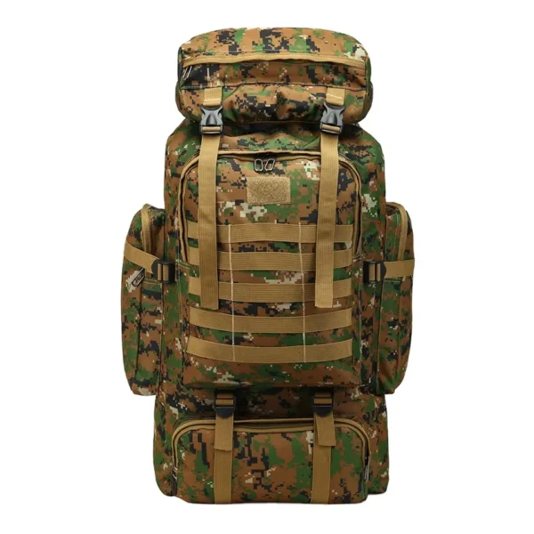 80L Camo Tactical Backpack - Waterproof Outdoor Bag - Image 7