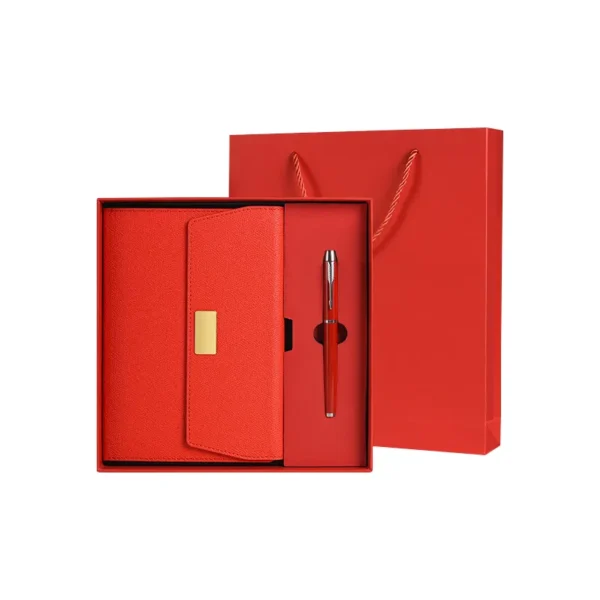 Custom Logo A5 PU Diary & Pen Set - Corporate Giveaway Gifts - Image 5
