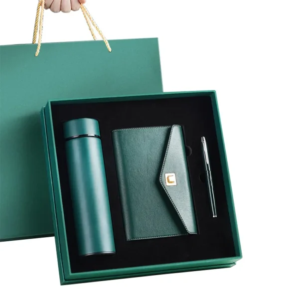 Custom Business Gift Set - Notebook, Pen, Bottle, Cup