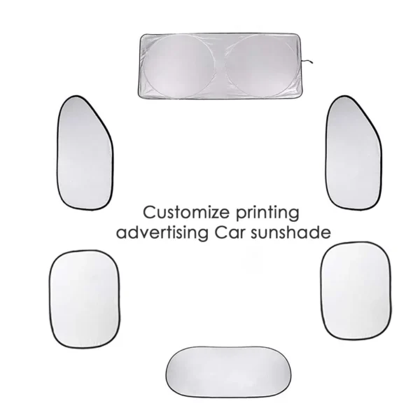 Custom Car Sunshade - TVYKE Paper, Personalized Printing - Image 2