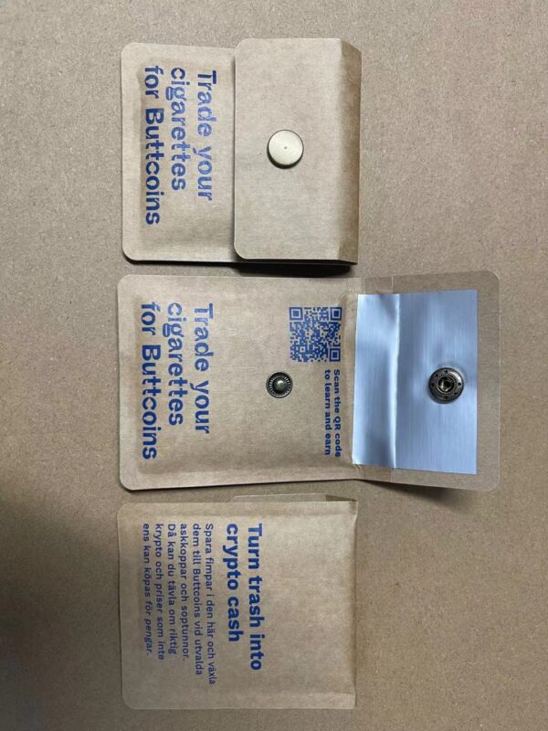 Custom ECO Kraft Paper Pocket Ashtray - Image 2