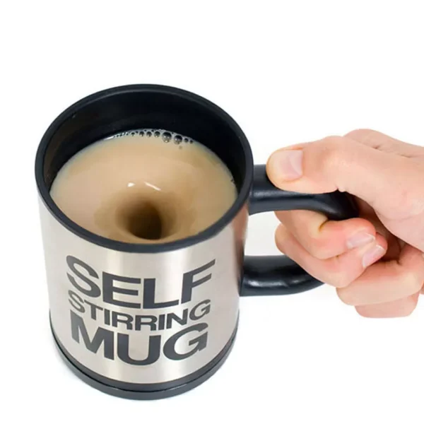 Auto Self Stirring Mug Mixing Coffee Cup Stainless Steel Coffee Mug - Image 6