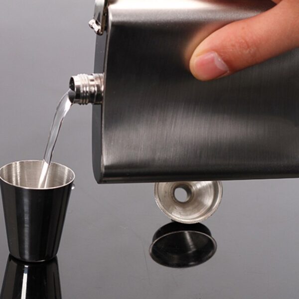 Stainless Steel Hip Flasks - Custom Alcohol Bottles - Image 2