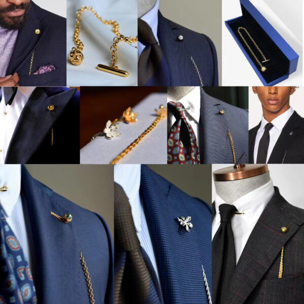 Cufflinks Tie Clip Button Set Shirt Metal Cufflinks Male Shirt Sleeve Button - Image 6