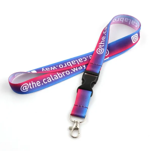 Fast Ship Football Lanyards - Custom Logo, Polyester Ribbon Keychain - Image 3
