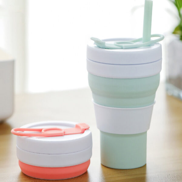 Wholesale Travel Silicone Water Bottle - Telescoping Cup - Image 4