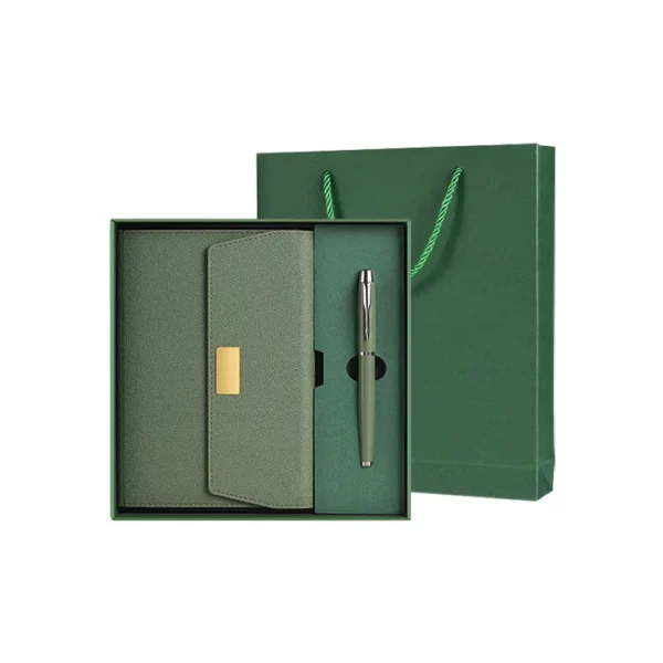 Custom Logo A5 PU Diary & Pen Set - Corporate Giveaway Gifts - Image 4