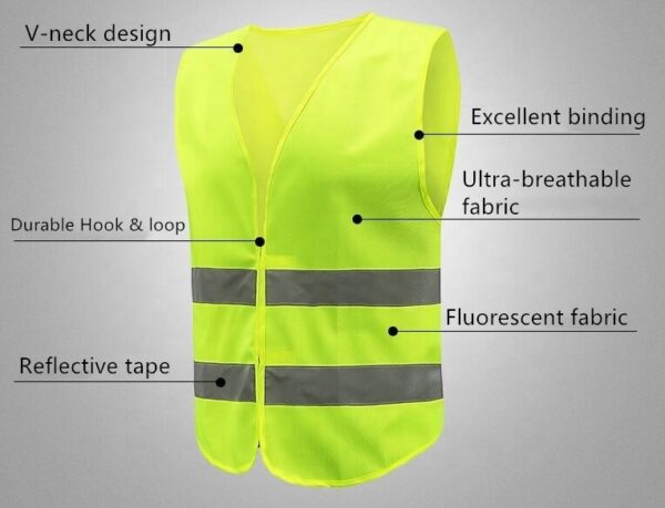 High Visibility Reflective Safety Vest Security Reflective Vest - Image 2