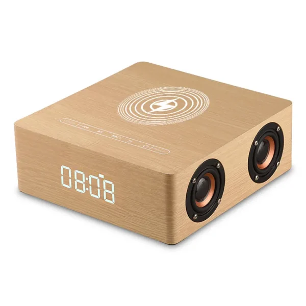 Promo LED Wireless Speaker & Charging Alarm Clock - Image 5