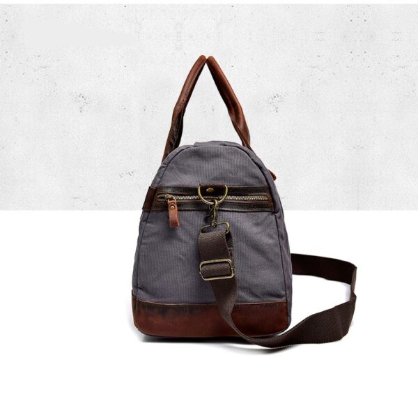 Vintage Sport Bag Canvas Duffle Bag - Image 3