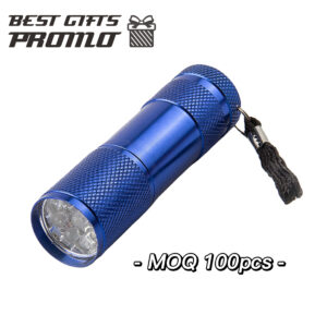 Custom Mini 9-LED Aluminum COB Flashlight