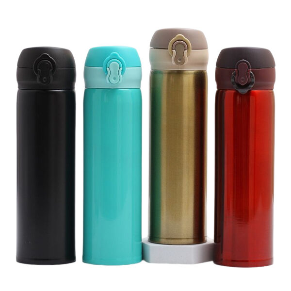 Stainless Steel Double Wall Bounce Cup Thermos Mug - Image 2