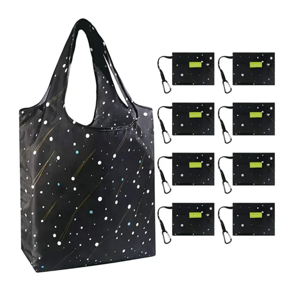 Reusable RPET Shopping Bag - Waterproof, Custom Printed Foldable Bag - Image 3