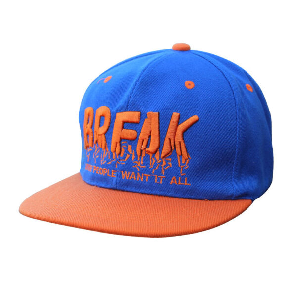 Custom Logo Embroidery Snapback Cap Snapback Flat Hat - Image 4