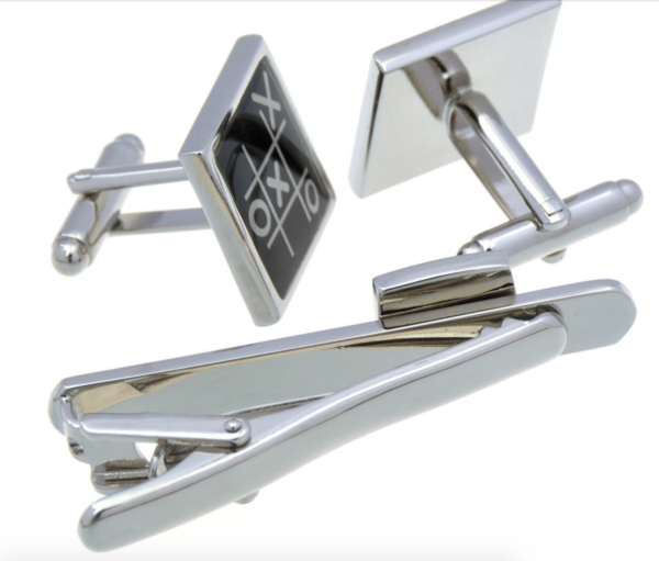 Cufflinks Tie Clip Button Set Shirt Metal Cufflinks Male Shirt Sleeve Button - Image 2