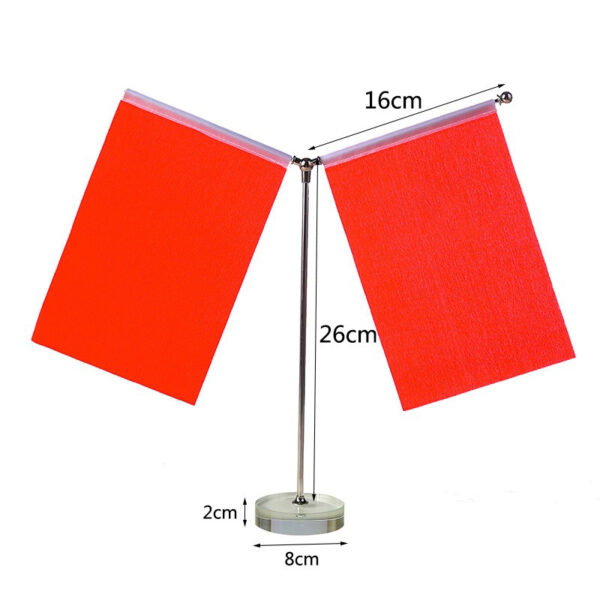 Custom Blank Desktop Table Flag Country Desk Flags with Stands - Image 7
