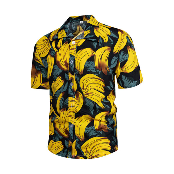 Summer Beach Shirt Men's Summer Breathable Beach Short - Image 2