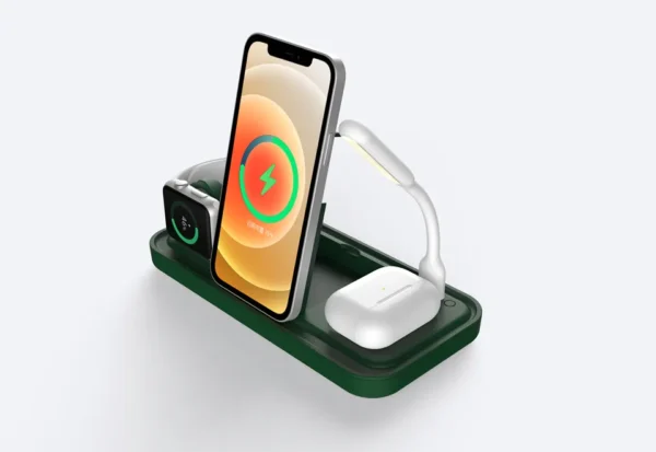 15W Wireless Charger - Multifunction Fan Desk Lamp with Phone Holder - Image 5