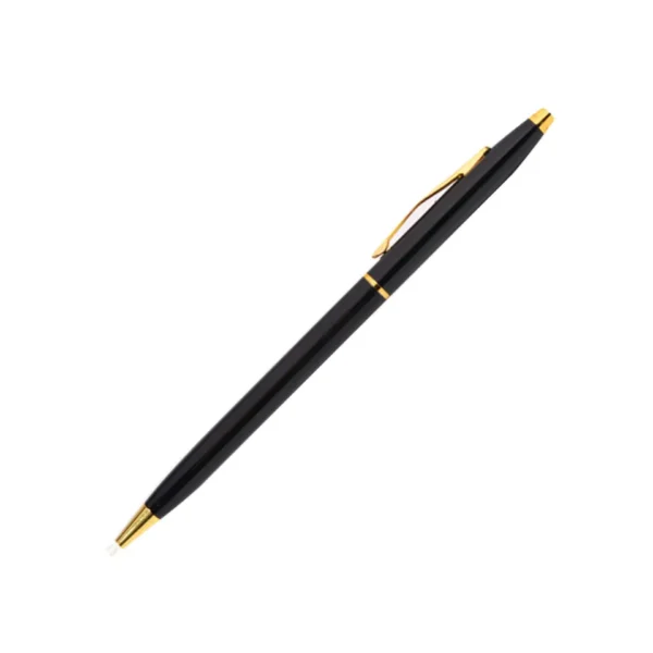 Promote high quality rose gold slim metal ballpoint pen for hotel business meetings - Image 4