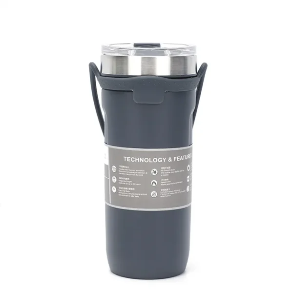 Creative Stainless Steel Double-sealed Travel Mug - Portable Car Coffee Cup Gift - Image 3