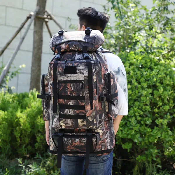 80L Camo Tactical Backpack - Waterproof Outdoor Bag - Image 5