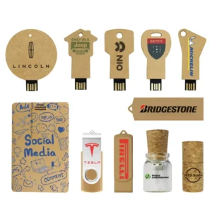 Custom Logo USB Stick - Recycle Paper Biodegradable Card Drive USB 2.0/3.0 8G