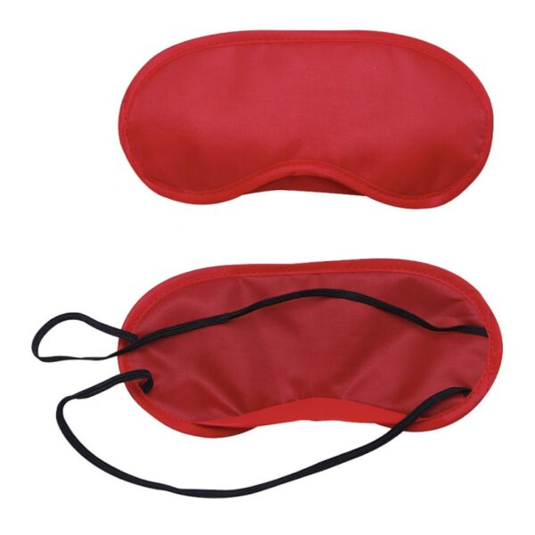 Custom Logo Super Soft Satin Eye Mask Travel Sleeping Eye Mask - Image 2