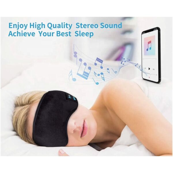Sleeping Mask With Music Eyemask Earphones Headphones Sleep Headphone Eye Mask - Image 3