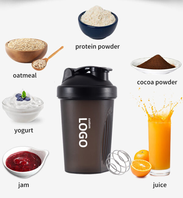 Custom Logo Gym Protein Shaker Bottles Outdoor Blender Shaker Bottle  400ml 600ml - Image 11