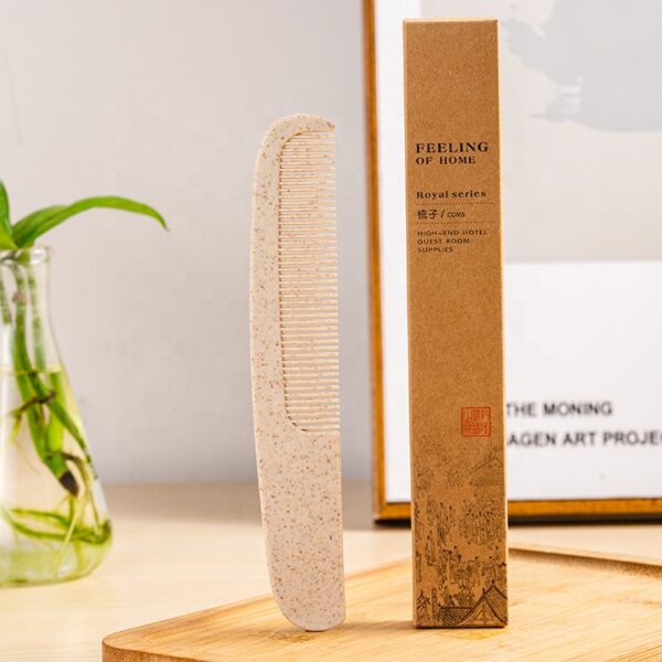Hotel Comb Custom Reuse Personalized Wheat Straw Comb ECO Hotel Supplies - Image 2