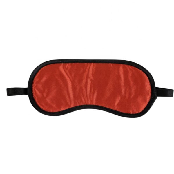 Custom Logo Super Soft Satin Eye Mask Travel Sleeping Eye Mask - Image 4