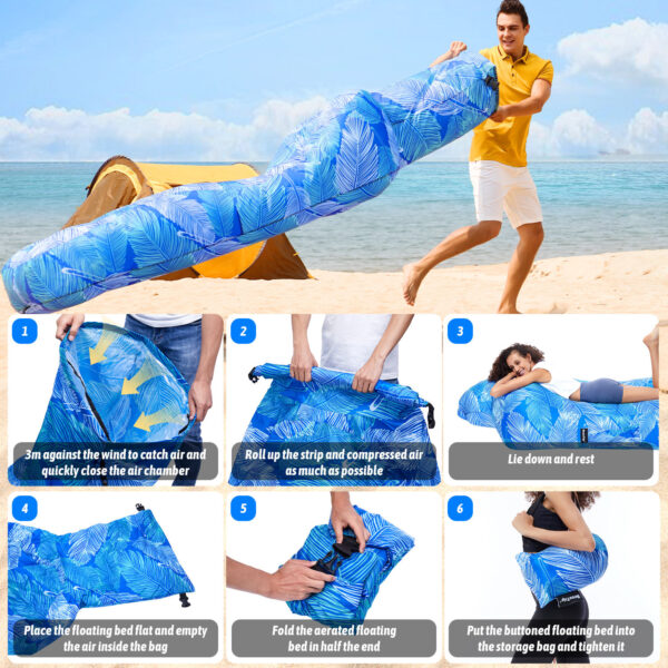 Inflatable Lounger Air Sofa Inflatable Couch Beach Sofa - Image 3