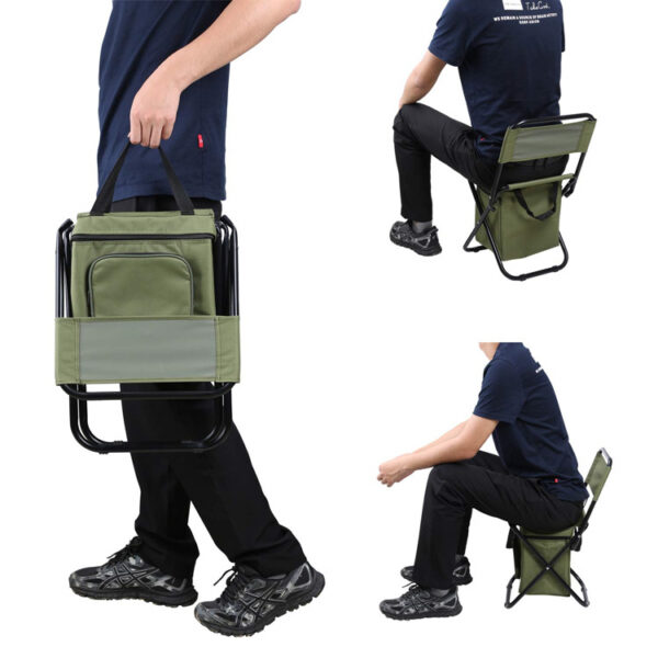 Outdoor Hiking Folding Chair Fishing Camping Lightweight Portable Chair - Image 3