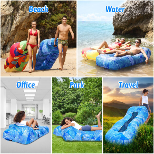 Inflatable Lounger Air Sofa Inflatable Couch Beach Sofa - Image 6