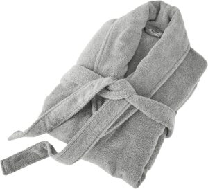 Custom Logo 100% Cotton Bathrobe High-end Hotel Robe Household Bath Robe